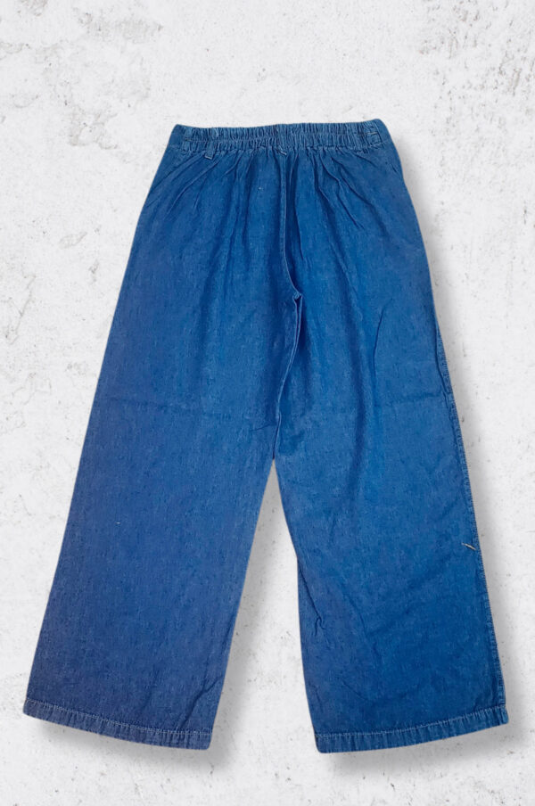 Pantalon Jean Ancho Azul - Imagen 4